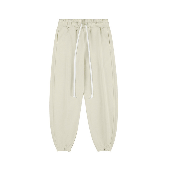 Terry Street Loose Solid Color Cuffed Sweatpants 32