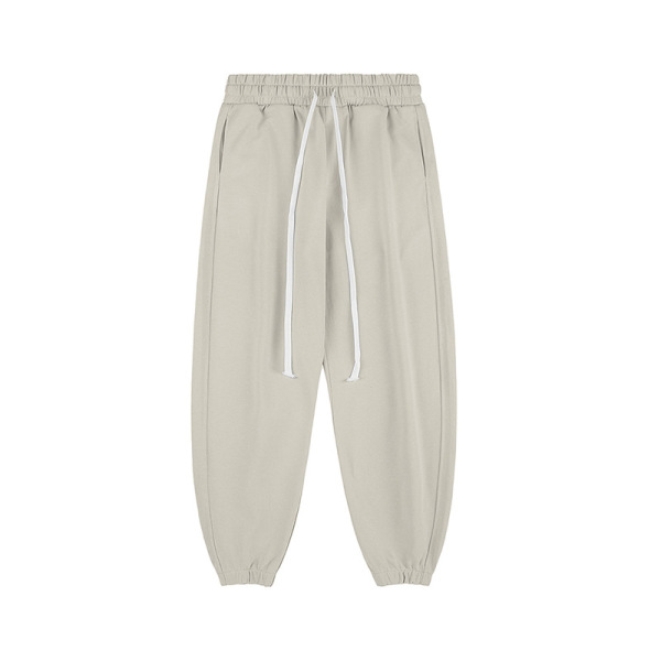 Terry Street Loose Solid Color Cuffed Sweatpants 32