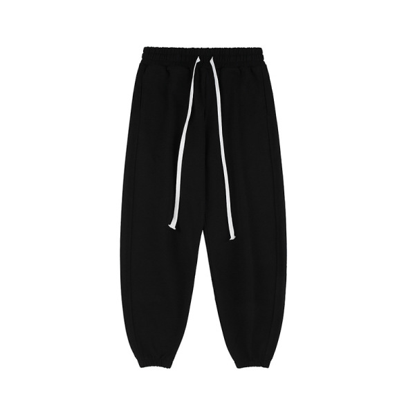 Terry Street Loose Solid Color Cuffed Sweatpants 32