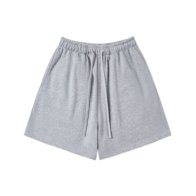 Thickened fleece hooded solid color sweatshirt shorts 31