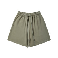 Thickened fleece hooded solid color sweatshirt shorts 31