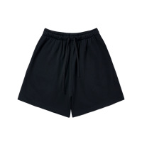 Thickened fleece hooded solid color sweatshirt shorts 31