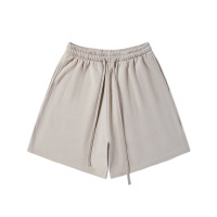 Thickened fleece hooded solid color sweatshirt shorts 31